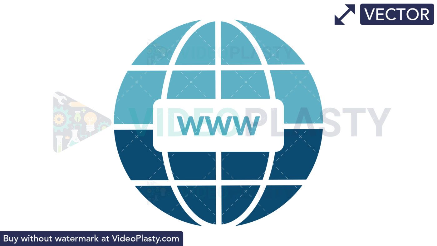 Internet World Wide Web Icon in 2019.