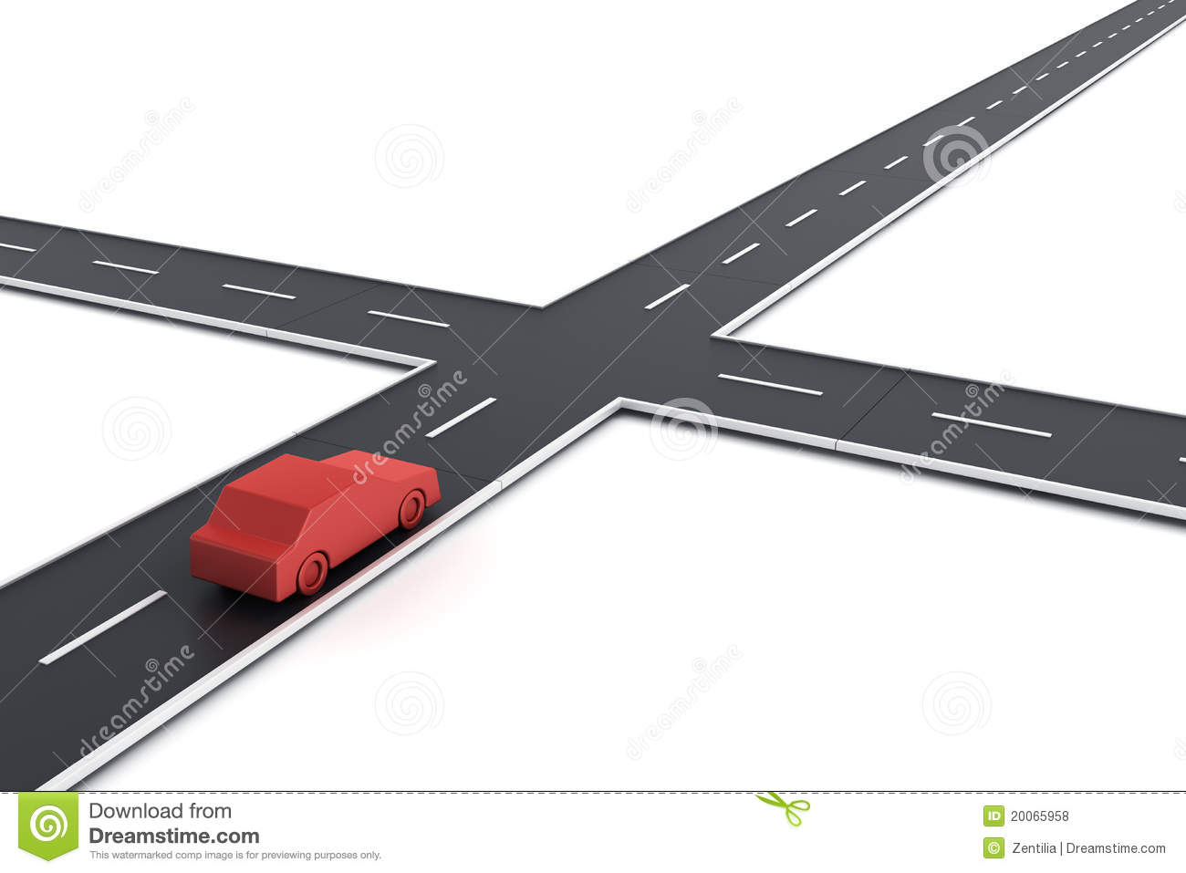 Street Intersection Clipart.