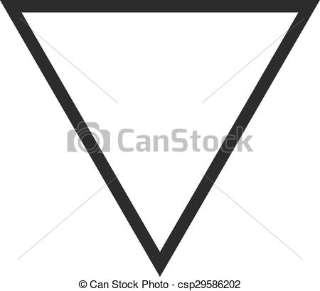 Vector Clipart of Inverted Triangle.