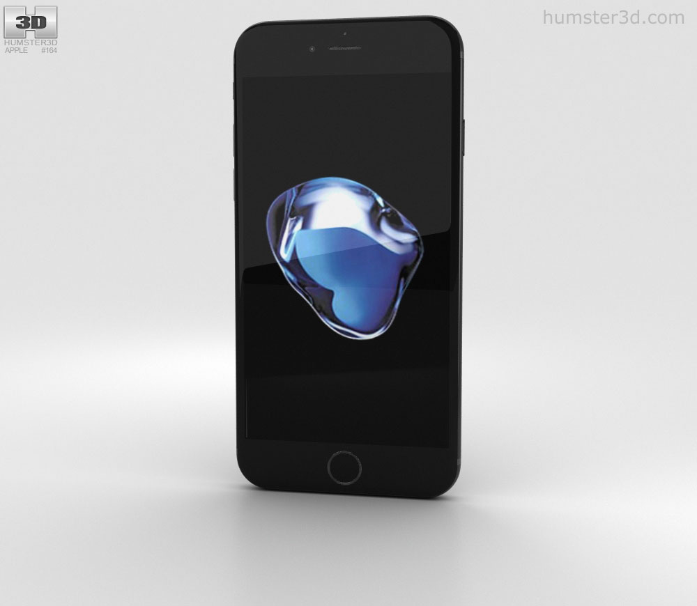 Apple iPhone 7 Jet Black 3D model.