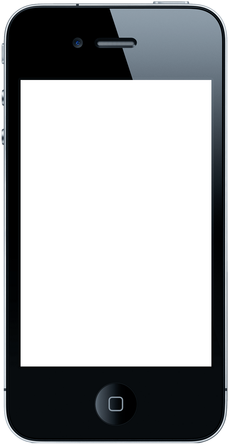 Portrait Iphone transparent PNG.