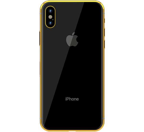 GOLD PLATED APPLE IPHONE X, 256gb, space grey yellow gold.