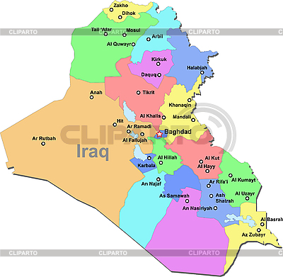 Iraq map.