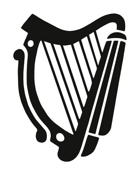 Best Irish Harp Illustrations, Royalty.
