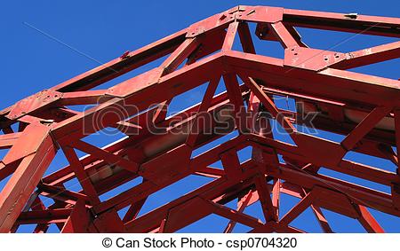 Stock Photography of Vintage Iron Construction.