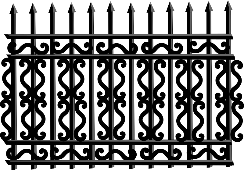 Iron Fence Png.