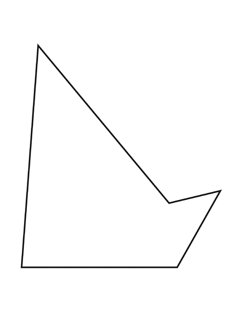 Irregular Concave Pentagon.
