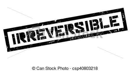 Vector Clip Art of Irreversible rubber stamp.