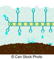 Irrigation system Clip Art Vector Graphics. 83 Irrigation system.