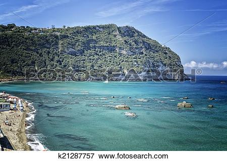 Picture of View of Citara beach in Ischia Island k21287757.
