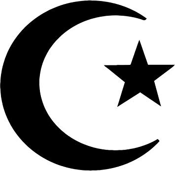 Amazon.com: Crescent and Star Emblem of Islam Vinyl Decal.