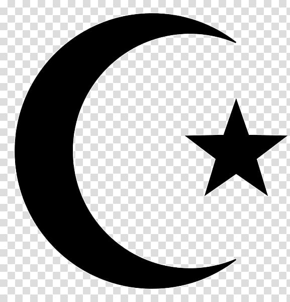 Star and crescent Symbols of Islam Moon, Islam transparent.