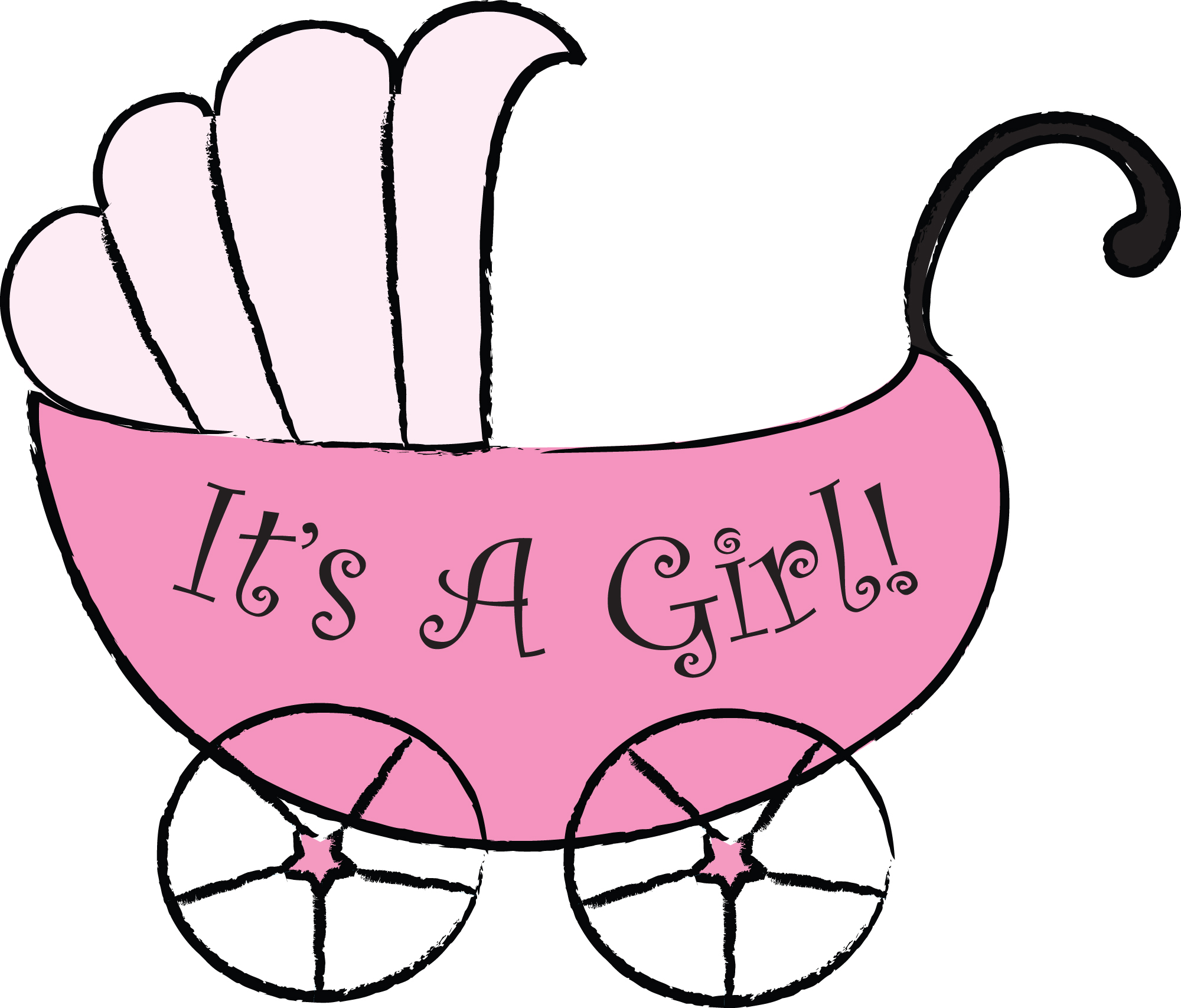 Its A Girl Maybe The Red Headed Hostess clipart free image.