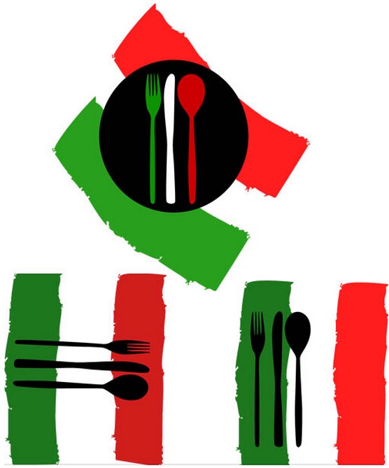Italian Food Logo vector graphic free download.