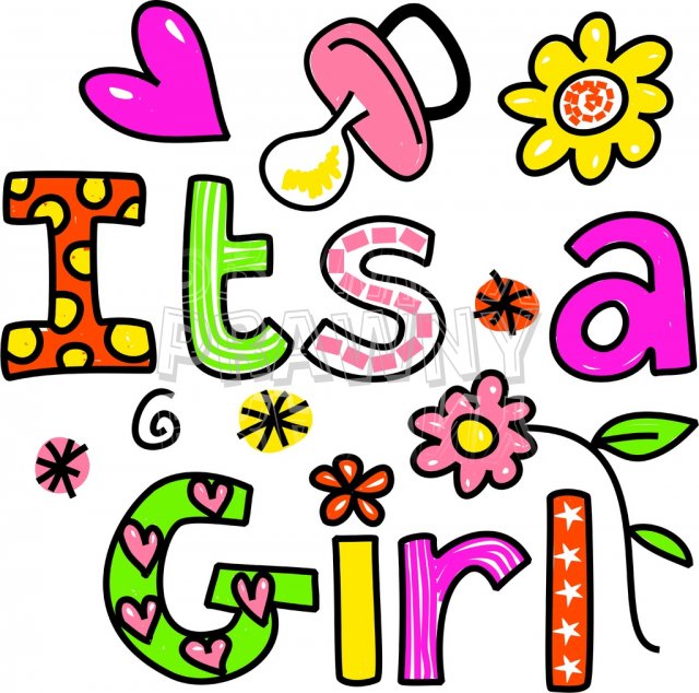 Its A Girl Clipart.