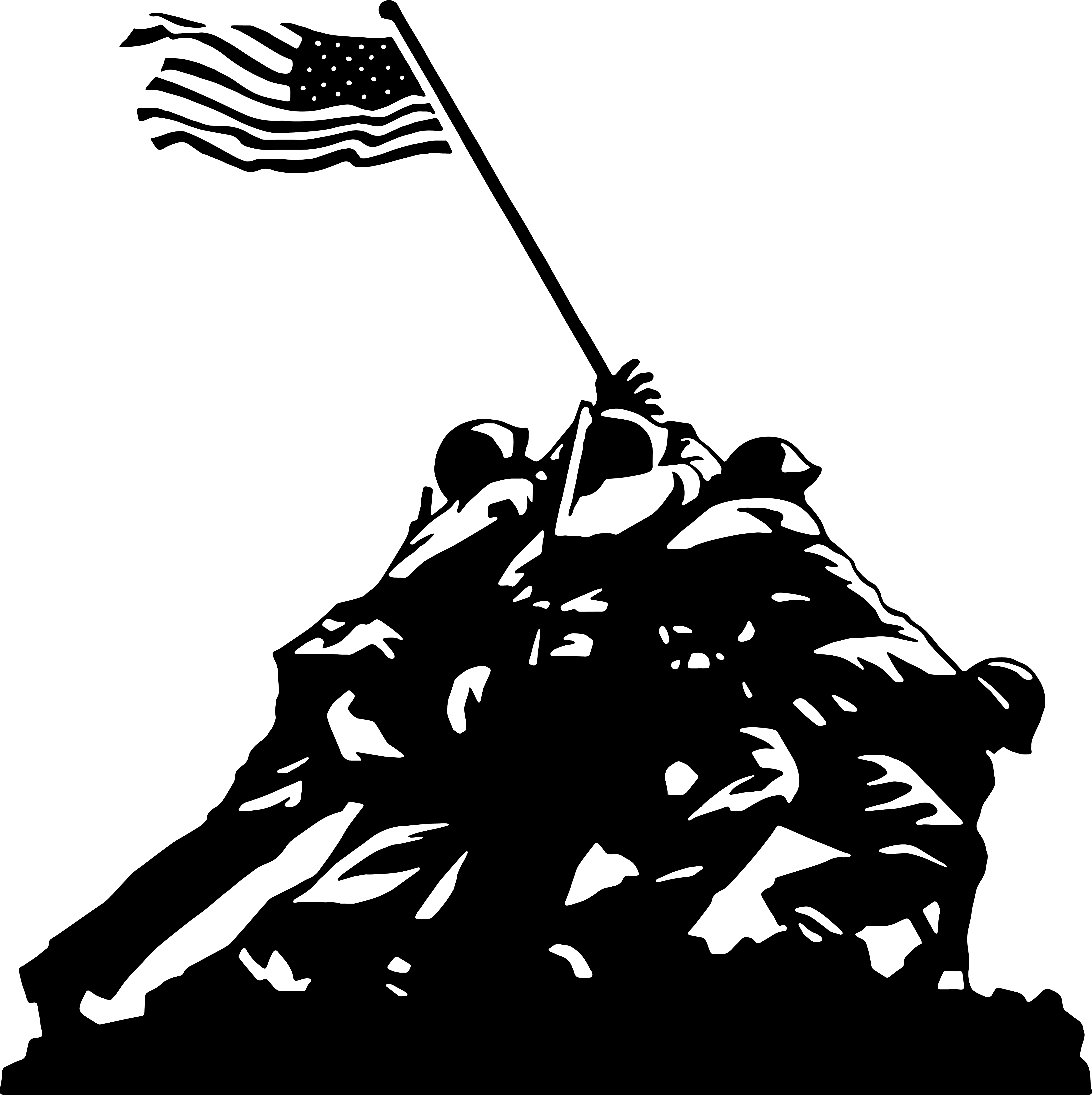 iwo jima flag raising clipart 10 free Cliparts | Download images on ...