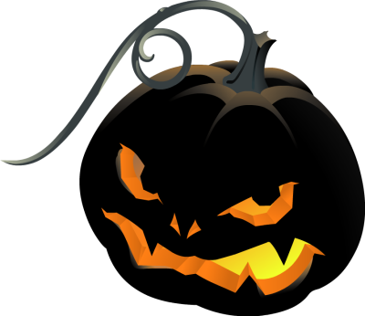 rainbow jack o lantern clipart