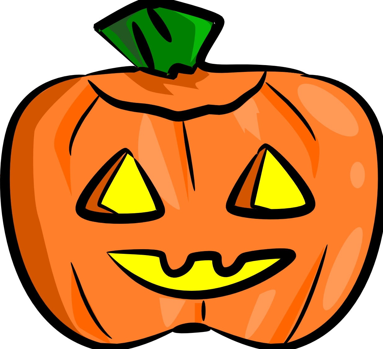 multiple jack o lantern clipart black