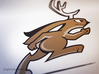 Jackalope logo by Leighton Hubbell on Dribbble.