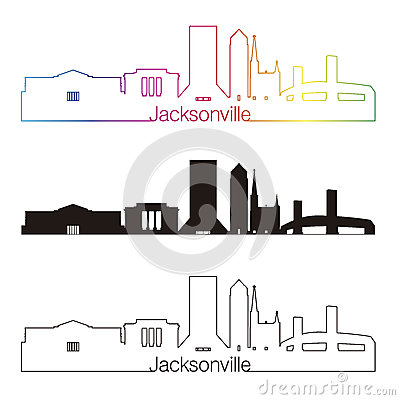 Jacksonville skyline clipart.