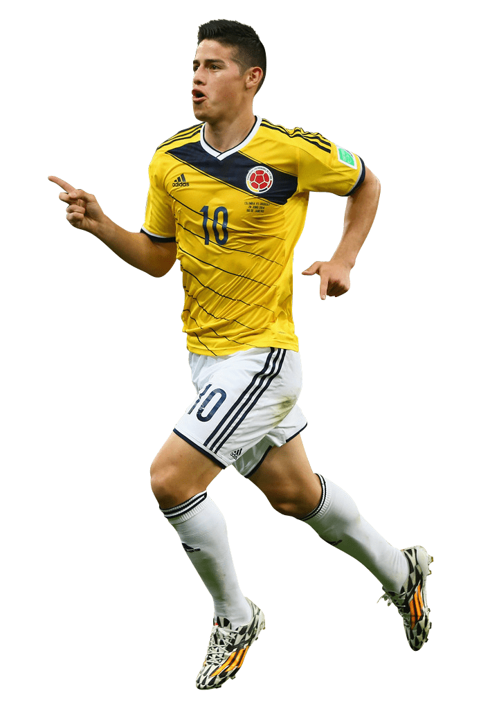 James Rodríguez Running transparent PNG.