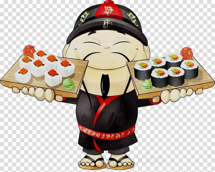 Sushi Cartoon clipart.