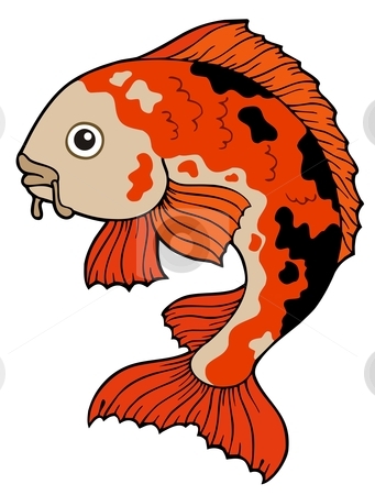 Japanese Koi Fish Clipart.