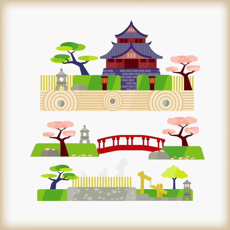 17 Best images about Japanese Garden Inspired Vector Art on.