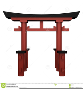 Japanese Torii Shrine Clipart.