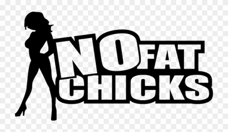 Sticker Jdm No Fat Chicks.
