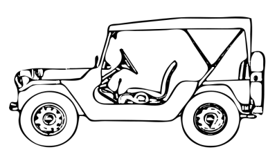 Jeep Clipart Black And White.
