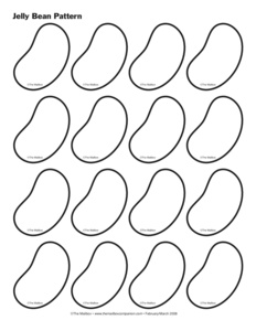26 Images of Black And White Jelly Bean Template.