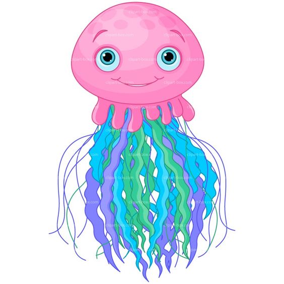 Jellyfish Clip Art Black And White.