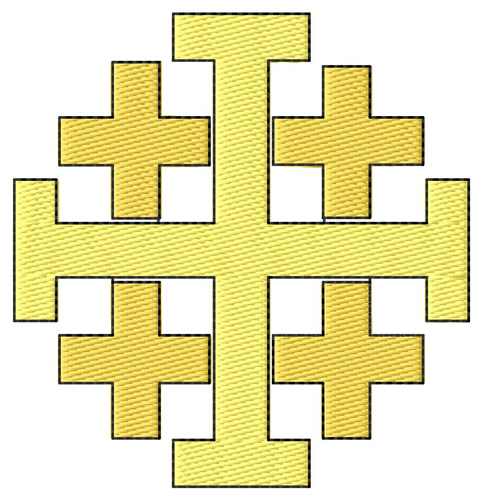 Jerusalem cross pattern for barn quilt.