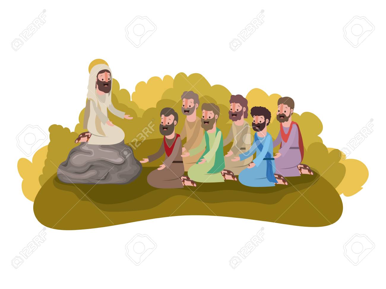 12 Disciples Of Jesus Clip Art