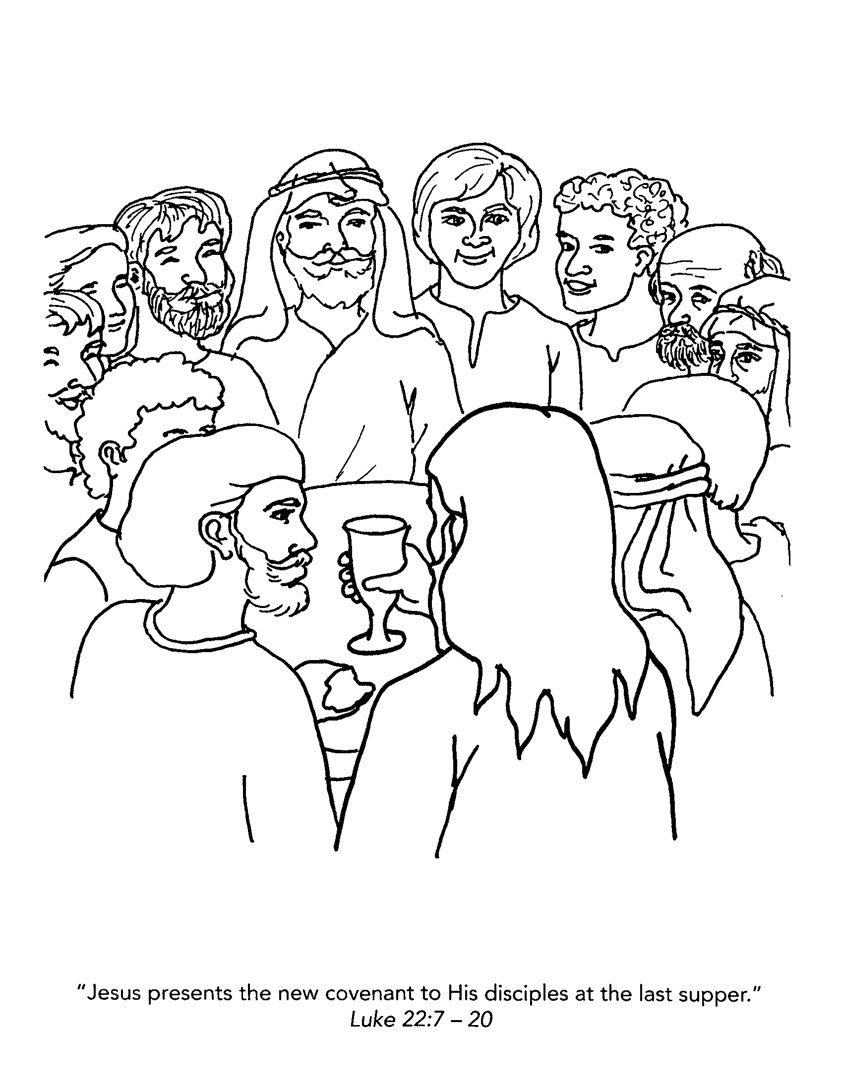 Jesus and Disciples Clipart.