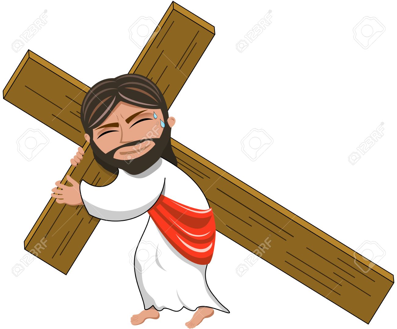 Jesus carrying the cross clipart 3 » Clipart Station.