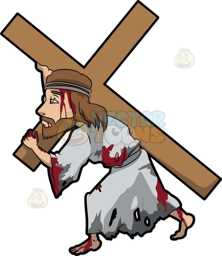 Jesus carrying cross clipart 1 » Clipart Station.