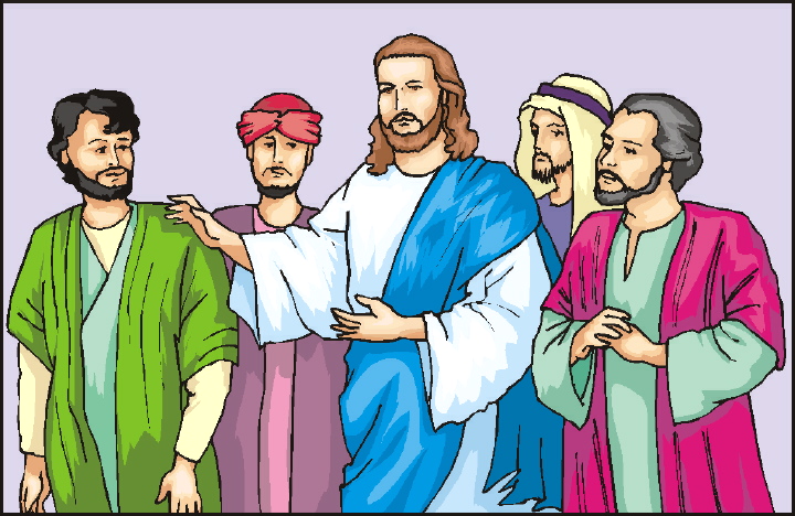 Jesus Teaching Disciples Clip Art