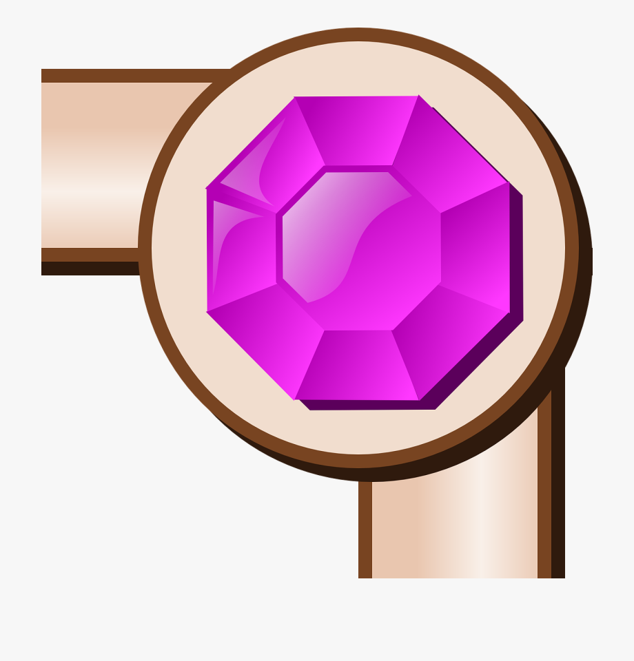 Border Frame Corner Jewel Png Image.