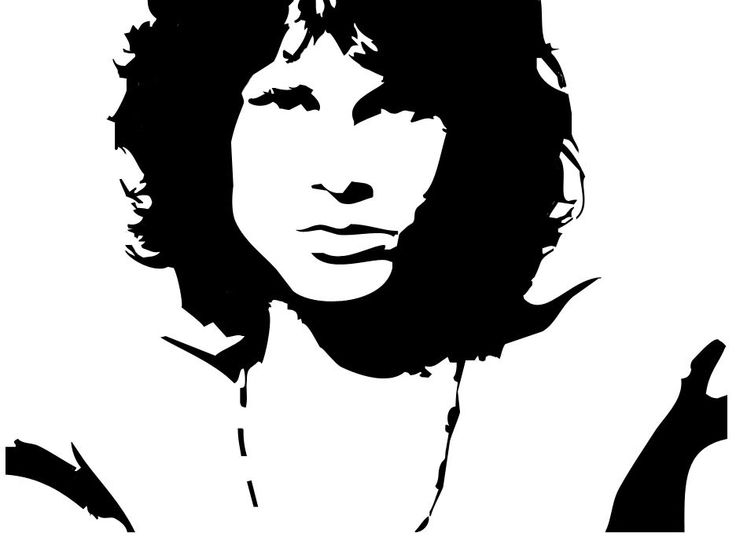 Jimi Hendrix Stencil.