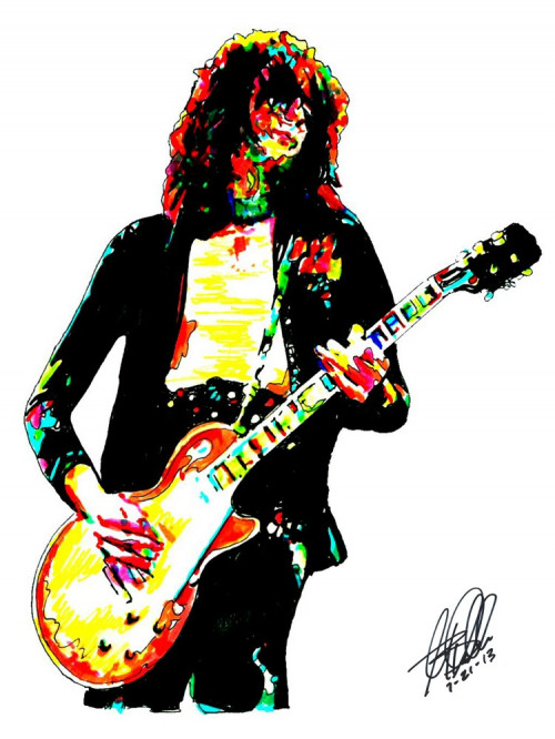 Jimmy Page, Led Zeppelin, The Yardbirds, Lead Guitar, POSTER w/COA 2.