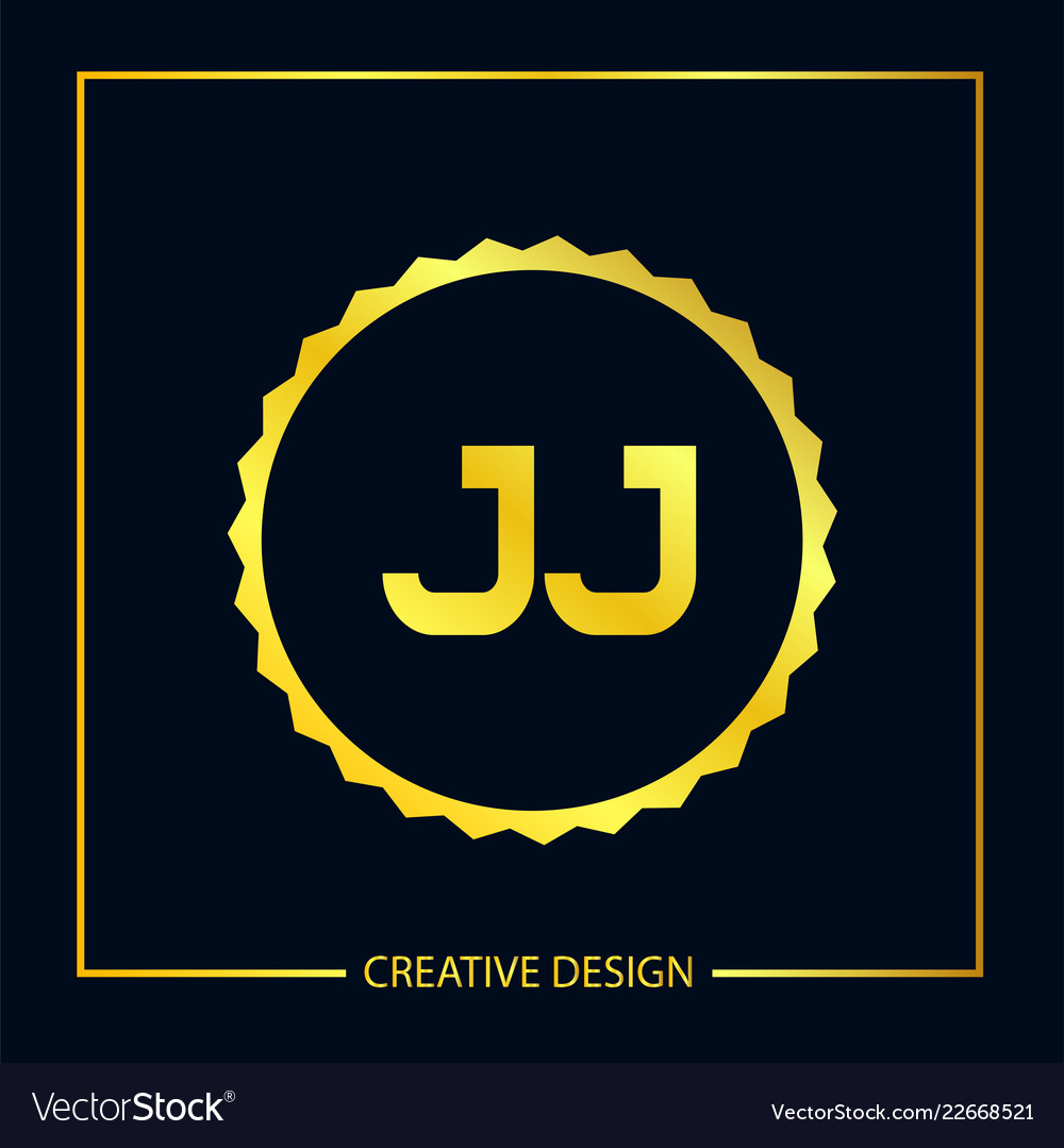 Initial letter jj logo template design.