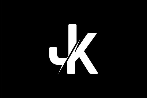 Monogram JK Logo Design.
