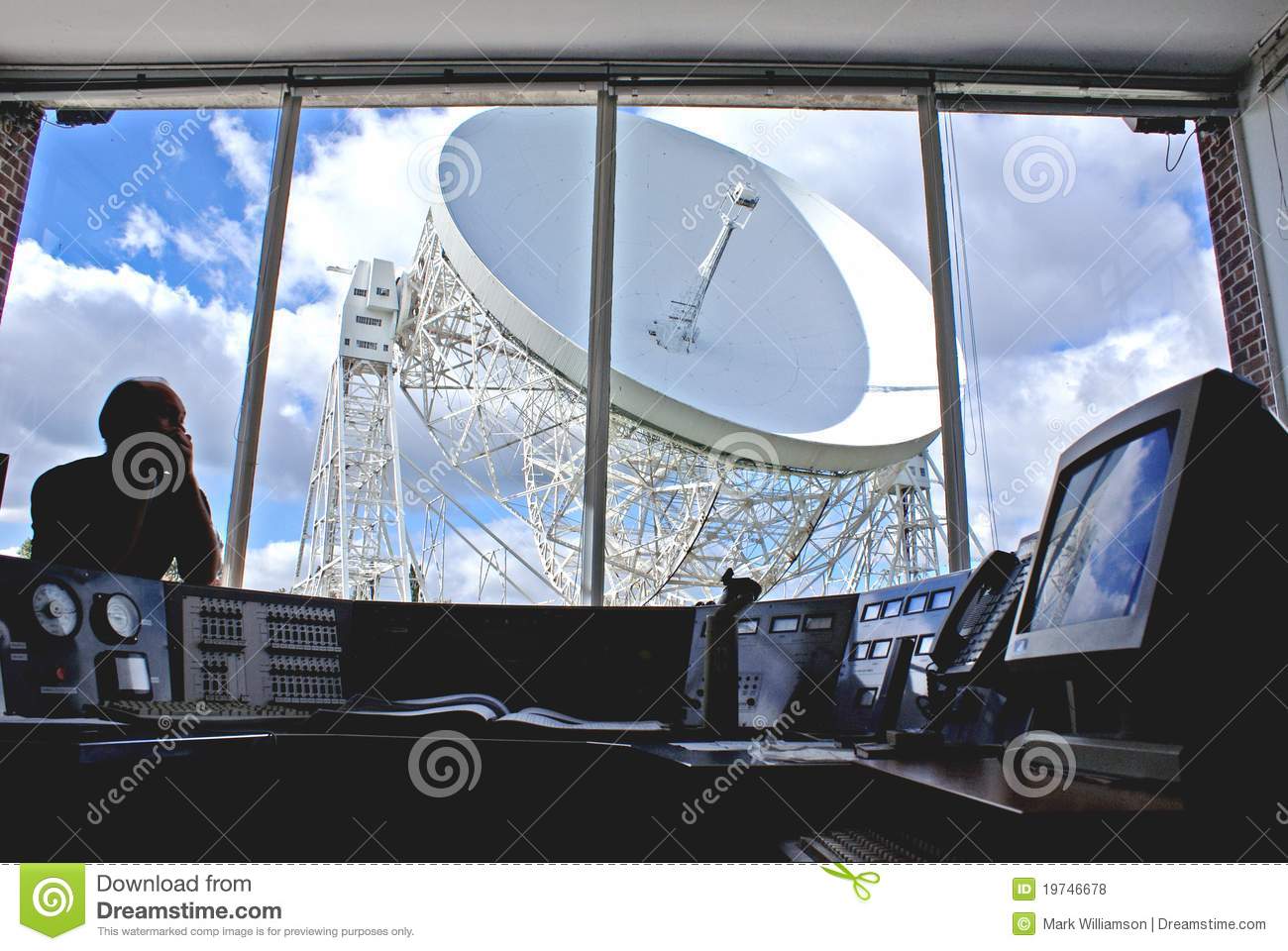 Jodrell Bank Radio Telescope Editorial Stock Photo.