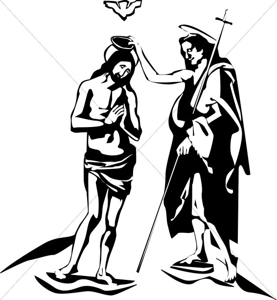 Jesus and John the Baptist.