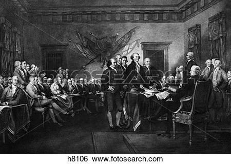 Stock Images of John Trumbull'S Rendering Of The Signing Of The.