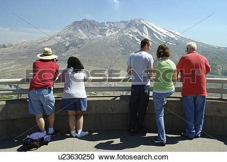 Stock Photography of Mount St. Helens National Volcanic Monument.