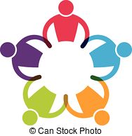 people joining hands clipart