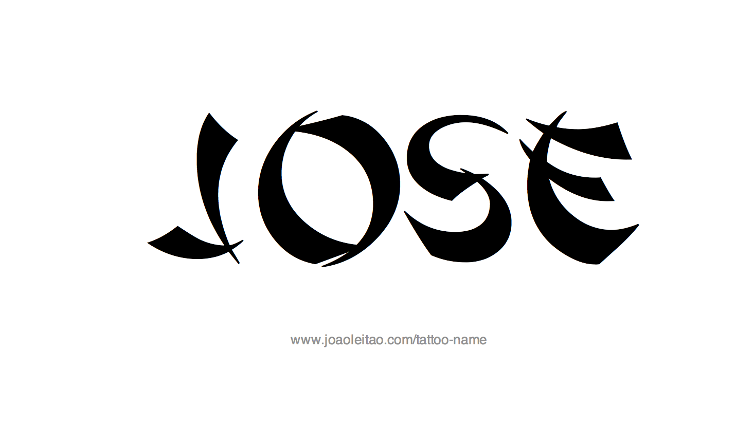 Jose Name Tattoo Designs.